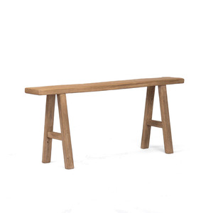 Banco Moderno y Duradero de Madera Maciza Rústica para Interiores, Mueble de Asiento para Comedor, Sala de Estar, Entrada, Venta al por Mayor para Hoteles - Product Image 2