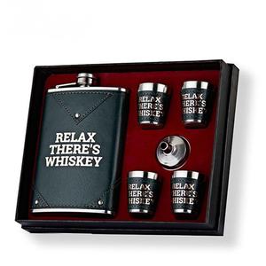 Nga 304 thép không gỉ 18-ounce xách tay Whisky chai rượu vang nhỏ <span class=keywords><strong>Jug</strong></span> với cao cấp Hộp Quà Tặng dày Hip Flask cho quà tặng - Product Image 1