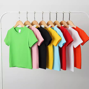 Magliette per Bambini in Cotone Pettinato, Uniforme Scolastica, Pullover 200gsm, <span class=keywords><strong>Manica</strong></span> Corta, <span class=keywords><strong>T</strong></span>-<span class=keywords><strong>Shirt</strong></span> Personalizzate con Logo per Ragazzi e Ragazze - Product Image 3