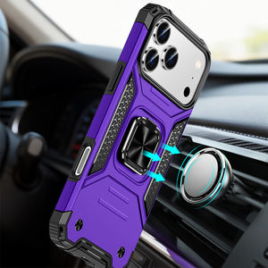 Shockproof Heavy-Duty 2in1 Armor <b>Phone</b> Case - Metal Core 360° Rotating Ring Stand, 8 Optional Colors, Magnetic <b>Phone</b> Case - Product Image 3
