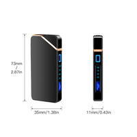 Briquet électrique rechargeable coupe-vent personnalisé avec image, briquet de camping, briquet à cigarette moderne, briquet électrique USB à arc, logo personnalisé
