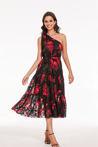 Haute Qualité <span class=keywords><strong>Bon</strong></span> <span class=keywords><strong>Prix</strong></span> <span class=keywords><strong>Chic</strong></span> Moderne Femmes Confortable Floral Brodé Longue <span class=keywords><strong>Robe</strong></span> - Product Image 4