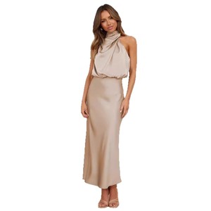 Vestidos Largos Personalizados de Fábrica con Estilo o Logotipo ODM, Ropa de Mujer, Vestido Maxi de Noche sin Mangas, Elegante y Vintage para Damas - Product Image 1