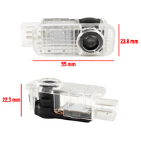 Prix d'Usine Sans Fil Lampe Projecteur d'Ombre Lumière de Bienvenue Logo Voiture LED Lumière de Porte de Voiture 12V pour Audi A5 C5