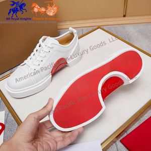 Chaussures de marche décontractées rétro en cuir véritable pour hommes, baskets de sport noires tendance avec semelle rouge C-L, légères et à semelle souple - Product Image 6