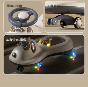 Coche de Juguete para Niños con Música y Luces, Ruedas Giratorias de 360 Grados, Coche de Empuje para Niños, Coche de Plástico para Niños en Venta - Product Image 6