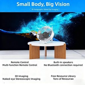 Ventilador Holográfico RAYBO3D para Interiores, Ideal para Bibliotecas y Bares, Ventilador Publicitario Holográfico LED de Alto Brillo - Product Image 4