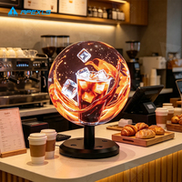 Pantalla LED Esférica Personalizada de 0.3m de Diámetro, Video Wall 3D de 360 Grados para Publicidad en Interiores, Ideal para Centros Comerciales