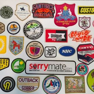 Wholesale Eco-Friendly Custom Embroidery Woven Patch Fabric Iron on <b>Badge</b> for School and Taekwondo Uniform Emblem - Product Image 2