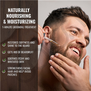 Private Label all'ingrosso 100% naturale MSDS barba olio rinfrescante idratante crescita cura per gli uomini - Product Image 6