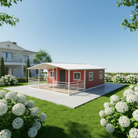 Maisons conteneurs en acier extensibles de 20 et 40 pieds, design moderne pour villa, appartement, hôtel, optimisant l'espace au sol et minimisant le volume