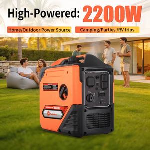 Generador Inverter de Gasolina con Arranque Eléctrico 230/120&240V Naranja, Fuente de Energía Portátil de Emergencia para Respaldo/Exterior/Obra - Product Image 5