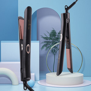 Titanium Plate Hair Straightener Two In One Curling Iron For Bangs And Inward Curls Electric Fast Heating Ceramic Plates - Product Image 1