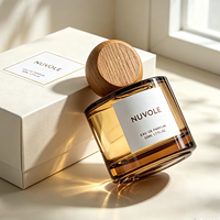 Flacon de parfum atomiseur classique transparent en cristal rond, faible quantité minimale de commande, 30ml 50ml, flacon de parfum vide en verre