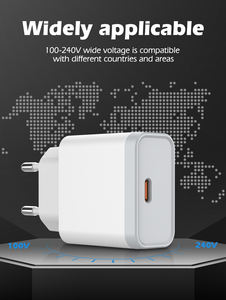 LDNIO Q122 공장 가격 오리지널 PD 27W USB C 타입 C 케이블 전화기 전원 어댑터 PD 고속 충전기 모바일폰 - Product Image 3