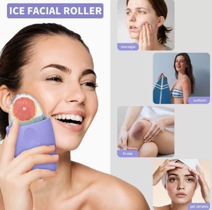 3-in-1 Silicone Ice Roller Facial <b>Mask</b> Mold Reusable Cooling Ice Box for Face <b>Eye</b> Massage Skin Care - Product Image 3