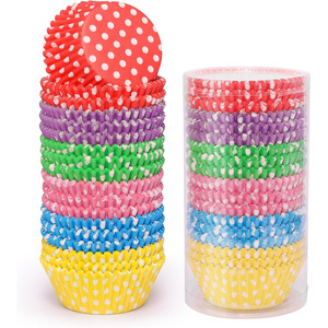 Vasos de Papel para Cupcakes Personalizados, Desechables, Resistentes a Altas Temperaturas, a Prueba de Grasa, Ecológicos, Naturales, Aptos para Microondas, Coloridos - Product Image 1