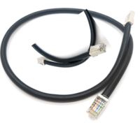 Câble personnalisé RJ11 RJ45 câble SIPU cat5e Cat6e avec réseau RJ11 câble ODM/OEM