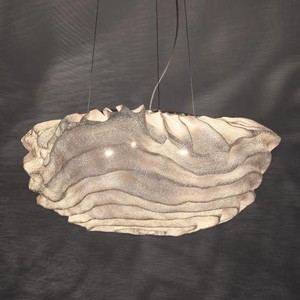 Lustre ovale Arturo Nevo Cloud, luminaire suspendu à LED, hauteur réglable, pour salon, salle à manger, chambre à coucher - Product Image 1