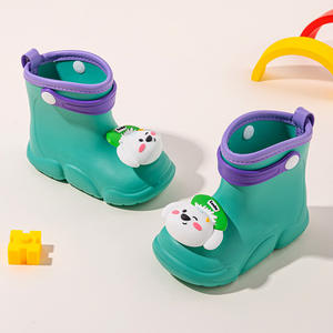 Bottes <span class=keywords><strong>de</strong></span> <span class=keywords><strong>pluie</strong></span> personnalisées <span class=keywords><strong>de</strong></span> nouvelle conception pour garçons et enfants, super résistantes à l'usure, durables, imperméables, en caoutchouc, faible MOQ, bottes <span class=keywords><strong>de</strong></span> <span class=keywords><strong>pluie</strong></span> en EVA - Product Image 2