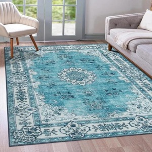 Alfombra de franela suave estilo bohemio, alfombra antideslizante de gran tamaño para sala de estar, dormitorio, sofá, mesa de café, manta para habitación infantil - Product Image 2