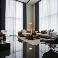 Modernes minimalist isches italienisches L-förmiges Schnitts ofa Quadratisches modulares kombinierbares Möbelset für das Wohnzimmer der Villa