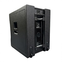 Système de sonorisation colonne EEVO X12 avec subwoofer de type chariot, 8 haut-parleurs actifs bidirectionnels de 4 pouces, pour DJ, mariages, fêtes et scènes