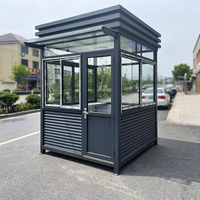 Caseta de Vigilancia Prefabricada, Portátil, Modular, de Acero para Exteriores, para Kiosco o Guardería