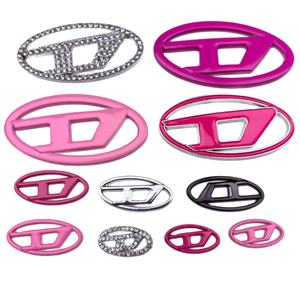 จี้ตัวอักษร H ดีไซน์ใหม่ สีชมพู ดำ ประดับเพชร สำหรับตกแต่งเคสมือถือ กระเป๋า รองเท้า เสื้อผ้า งานฝีมือ DIY - Product Image 1