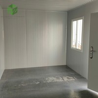 Casa Contenedor Prefabricada de 40 pies al por Mayor, Casa Prefabricada Económica Hecha de Panel Sándwich y Acero, Empacada en Contenedor