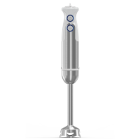 Mixeur Plongeant Professionnel 1200/1500W en Cuivre Pur Inox Blanc à Double Bouton et Vitesse Variable pour Cuisine