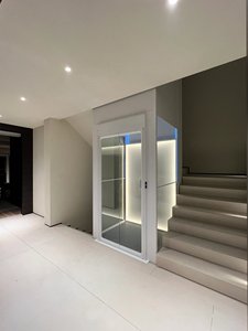 Giá rẻ điện 6-người dân cư hành khách thang máy đơn giản nhà nâng cho 2-4 tầng không hộp số kéo máy Sàn PVC - Product Image 6