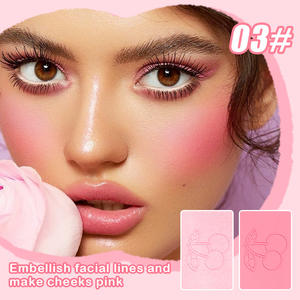 Cosmétiques Gel non volant Blush et Enlumineur multicolore, <span class=keywords><strong>Palette</strong></span> de fards à joues et fards à paupières, pour un effet 3D éclatant et un contouring, couleurs européennes et américaines - Product Image 2
