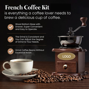 Set Regalo Macinacaffè 2025 con Pressa <span class=keywords><strong>in</strong></span> Vetro per Caffè Fresco, Ideale per Matrimoni, Donne, Ragazze, Casalinghe, Uomini d'Affari - Product Image 3