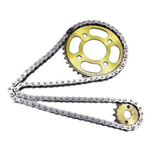 Kits de <span class=keywords><strong>Cadena</strong></span> y Piñón para Motocicleta, Piñón de Transmisión 428 38/15T, Kits de <span class=keywords><strong>Cadena</strong></span> y Piñón para CG <span class=keywords><strong>125</strong></span> - Product Image 1