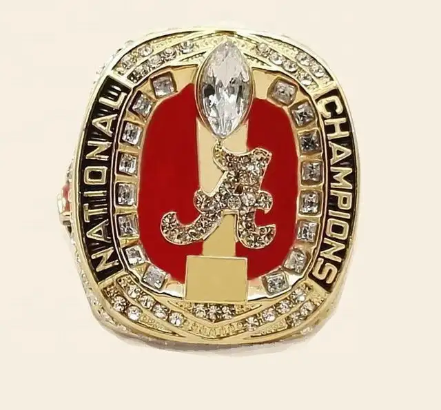 2018 NEW Alabama Crimson Tide College Football National custom Championship Rings Alloy 14K gold plated sports ring for men