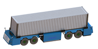 Véhicule à Guidage Automatisé (AGV) de type pont, certifié ISO Chine, haute efficacité, pour le transport logistique en entrepôt et la manutention de conteneurs
