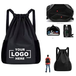 Beach Sports Drawstring <b>Backpacks</b> Fitness <b>Training</b> Ball Bag - Product Image 1