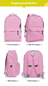นักเรียนสามารถใช้กระเป๋าเป้สะพายหลังผ้าอ๊อกซ์ฟอร์ดได้ มี 51 สีให้เลือกปรับแต่งได้ กันน้ำ ทนทาน มีแถบสะท้อนแสง ซับในไนลอน ปิดด้วยซิป - Product Image 3