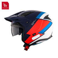 Casque de moto intégral modulaire MT en ABS avec fermeture rapide, homologué ECE pour le motocross