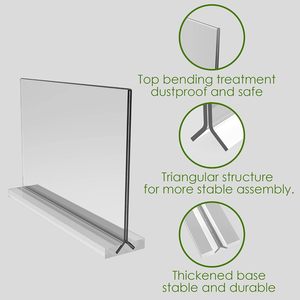 แท่นวางป้ายอะคริลิค8.5x11แท่นวางดิสเพลย์รูปตัวที - Product Image 5