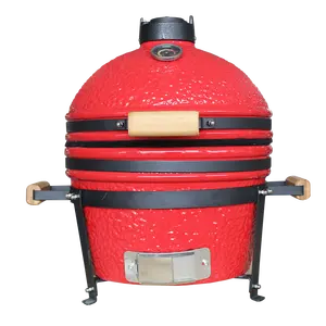 Auplex 16英寸迷你Kamado陶瓷烧烤炉，用于餐桌露营
