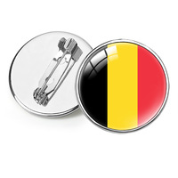 Broche rétro drapeau de la Belgique, épinglette, broche pays du monde, cadeau fantaisie, souvenir pour voyageurs et amoureux, cadeau pour les fans de clubs de football, personnalisable