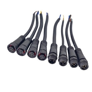 M12 Aviation Connector <b>Cable</b> 2 3 4 5 Core Male Female <b>Waterproof</b> For LED Outdoor Use - Product Image 3