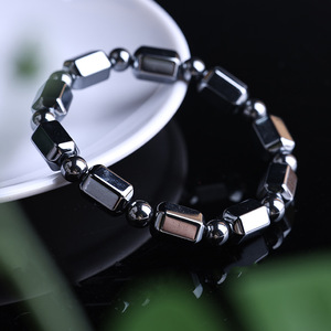 Hochwertiges Natürliches Terahertz-Energie-Steinarmband Heilendes Reiki Gesundheits-Terahertz Herzförmiges Gedrehtes Perlenarmband für Männer - Product Image 3