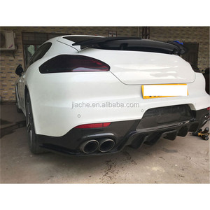คาร์บอนไฟเบอร์ด้านหลัง Diffuser สปอยเลอร์สำหรับ <span class=keywords><strong>Porsche</strong></span> <span class=keywords><strong>Panamera</strong></span> 970 GTS Turbo <span class=keywords><strong>S</strong></span> 2014-2017กันชนด้านหลังรถจัดแต่งทรงผม - Product Image 3