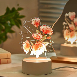 Lâmpada Atmosférica Criativa, Presente para o Dia dos Namorados, Luz Noturna Rosa, Lâmpada Pequena para Quarto de Meninas, Decoração de Mesa - Product Image 3