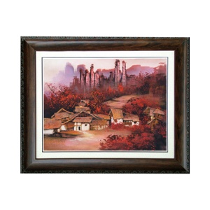 Hecho a mano Zhangjiajie <span class=keywords><strong>Avatar</strong></span> <span class=keywords><strong>paisaje</strong></span> pared arte cinabrio arenisca pintura <span class=keywords><strong>paisaje</strong></span> decoración del hogar ornamento escena ilustraciones - Product Image 1