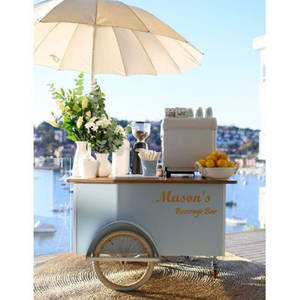 커피 카트 맞춤형 알루미늄 유리섬유 푸드 카트 (사탕 및 칩 판매용) 다목적 길거리 노점용 패스트푸드 트롤리 - Product Image 2