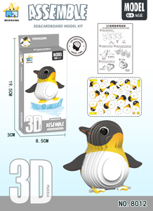 Jouets de puzzle 3D d'animaux de dessin animé, puzzle en papier de dinosaure 3D, puzzle 3D fait main, jouets de dinosaures DIY, cadeau pour enfants - Product Image 6